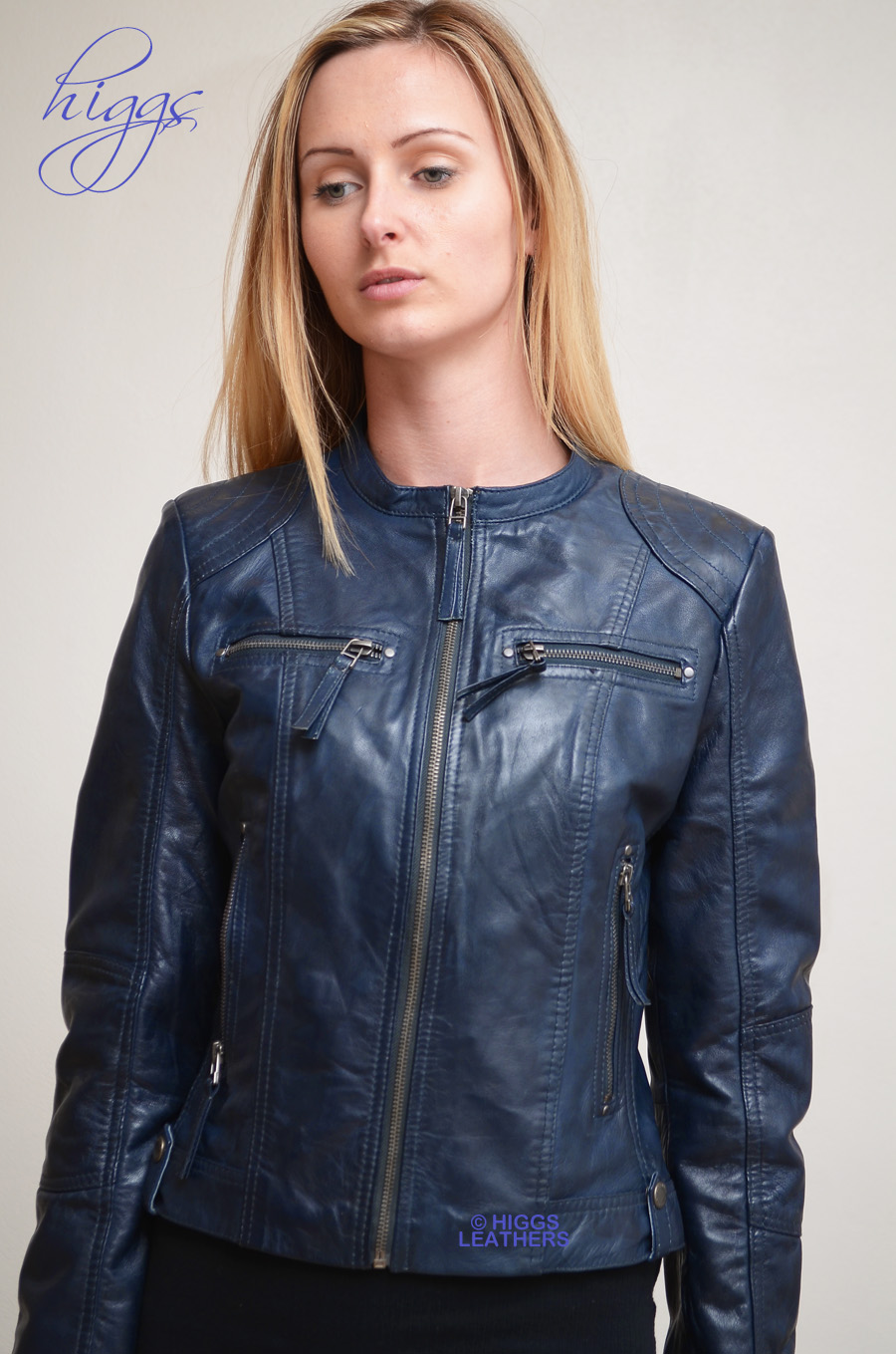 Navy leather jacket uk – Modern fashion jacket photo blog